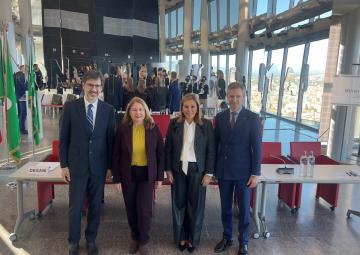 La presidenta de la Asamblea Regional, Visitación Martínez, en la jornada de la CALRE